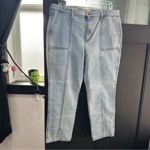 Universal Thread High Rise Slim Straight Front Seam Cropped Jeans Sz 16